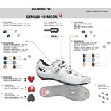 Sidi - Genius 10 - Fietsschoenen - Wit - Koolstofcomposietzool