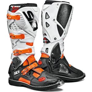 SIDI CROSSFIRE 3 ORANGE FLUO BLACK WHITE MOTORCYCLE BOOTS 46 - Maat - Laars