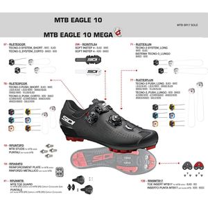 Sidi Mtb Eagle 10 Mega ZWART - Maat 49