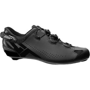 Sidi | Fietsschoenen, Professionele heren racefiets schoenen Shot 2S, verstelbare hak, innovatief sluitsysteem, Carbon Boost SRS zool, stijfheid zool 1, Zwart, 44.5 EU