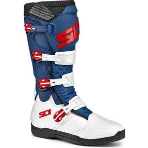 Crosslaarzen Sidi X Power SC Wit-Marineblauw-Rood