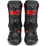 Sidi - Rex Air - Motorlaarzen - Zwart-Rood - Ademend Bovenwerk