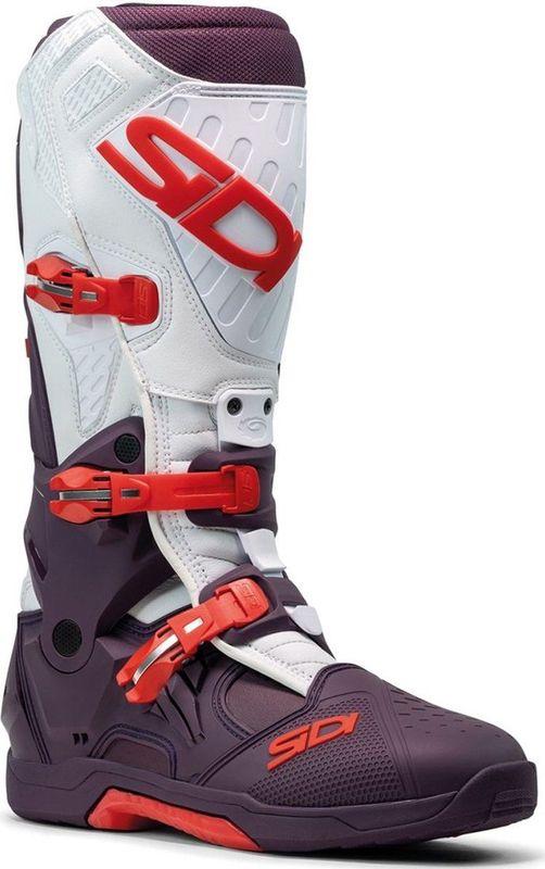 Sidi - Crossair - Off-Road Laarzen - Wit - Zwart - Oranje - Technomicrofiber