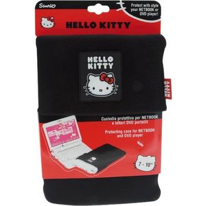 Vivanco Hello Kitty notebooktas 25,4 cm (10"") Opbergmap/sleeve Zwart