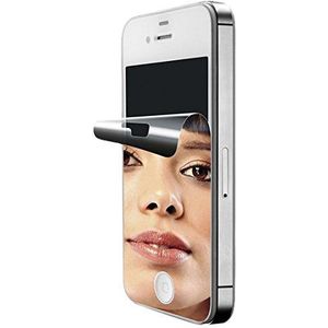 Cellular Line displaybeschermfolie voor iPhone 4 / 4S, gespiegeld, transparant