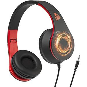 Music Sound | Hoofdband Fantasy | on-ear hoofdtelefoon met kabel - 3,5 mm jack - kleur rood/geel
