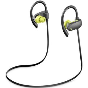 Cellularline Grasshopper Pro oorhaak Stereofonisch Bluetooth Grijs, Limoen mobiele hoofdtelefoon