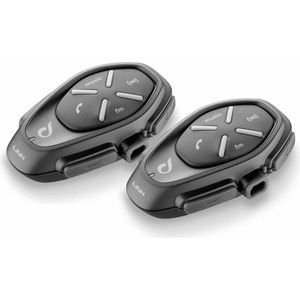 INTERPHONE LINK | Dubbel | Bluetooth Intercom helm voor motorfietsen, gebruik van de bestuurder - driver, afstand 300 m, batterijduur tot 20 uur, MP3, GPS, waterdicht, universeel.