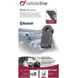 Cellularline Audio-ontvanger (Ontvanger - Bluetooth Audio-adapter - Zwart