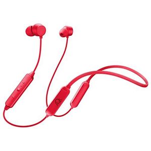 AQL Bluetooth-kraag flexibele, draadloze in-ear hoofdtelefoon met magneetsluiting voor iPhone, Samsung, Huawei en andere smartphones, rood