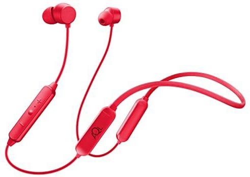 AQL Bluetooth-hoofdtelefoon, flexibel, draadloos, in-ear met magneetsluiting, voor iPhone, Samsung, Huawei en andere smartphones, rood