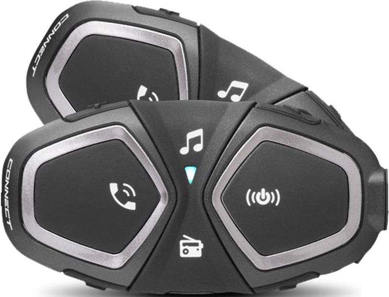 Intercom Interphone Connect Dubbelpak - Zwart - Bluetooth® - Bereik 300m