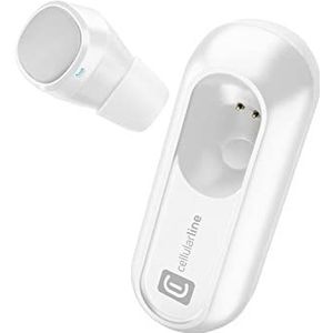 Cellularline | Power Mini Headset | Auricolari Bluetooth in-ear draadloze houder per smartphone met custodia di Ricarica