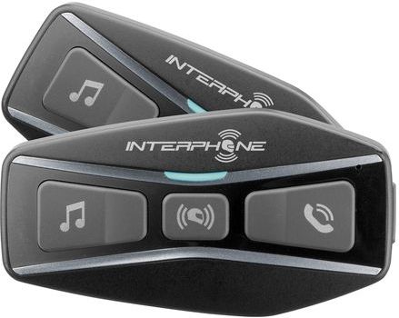 Interphone INTERPHOUCOM4TP motorfietsintercom 1000 m Zwart