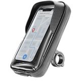 Cellularline - Rider Shield - Universele Waterdichte Smartphonehouder - Met Zonneklep - 360 Graden Draaibaar