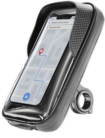 Cellularline - Rider Shield - Universele Waterdichte Smartphonehouder - Met Zonneklep - 360 Graden Draaibaar