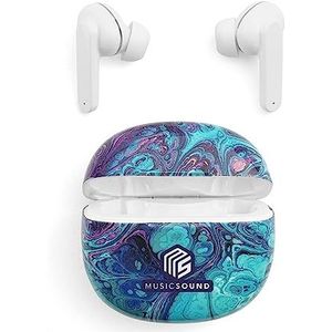 Music Sound | TWS in Ear | Bluetooth-hoofdtelefoon met oplaadhoes - PlayTime 5h - Fantasie ""Fluid