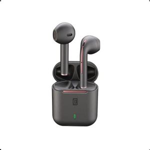 cellularline | Tuck - Universal | hoofdtelefoon Bluetooth 5.0 HiFi Stereo met oplaadcase - Totale duur van 15 uur - opladen 2 uur - Bereik 10 m - Universeel - Zwart