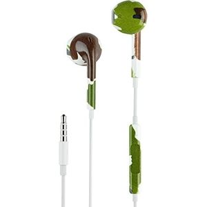 Music Sound Fantasie-hoofdtelefoon, hoofdtelefoon met kabel en microfoon, 3,5 mm stekker, camouflage