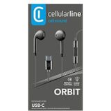 Cellularline USB-C Kopfhörer mit Mikrofon In-Ear-Kopfhörer