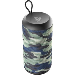 Music Sound Verticale bluetooth speaker 5.0 - camouflage - cilindervormig - 20,5cm x 8cm x 8cm - goede kwaliteit