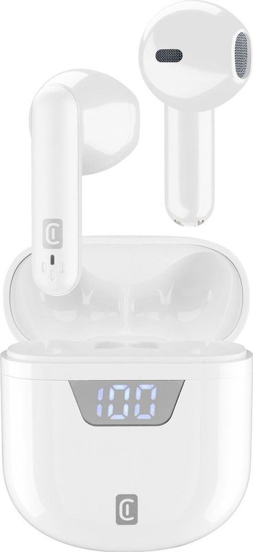 Cellularline - Seek - Bluetooth 5.0 Hoofdtelefoon - Wit - Oplaadhoes