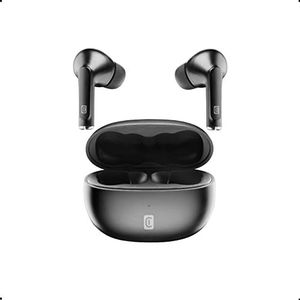 cellularline | Flick - Universal | Bluetooth 5.0 HiFi stereo hoofdtelefoon met oplaadhoes - totale duur van 20 uur - opladen 2 uur - bereik 10 m - universeel - zwart