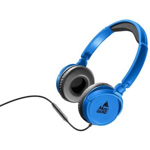 Cellularline - Muziekgeluid Stereo Koptelefoon - Blauw - Bedraad met Microfoon