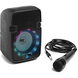 Music Sound | Speaker karaoke | Bluetooth-luidspreker met ledlicht - 5 watt vermogen