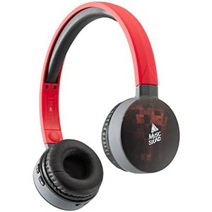 Music Sound | HEADBAND Bluetooth | Hoofdtelefoon On Ear Bluetooth Uitbreidbare Hoofdband - PlayTime 20 uur - Fancy Rode Kubussen, One Size