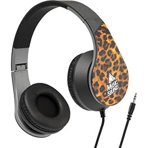 Music Sound | hoofdband fantasy-kabel | on-ear hoofdtelefoon met uittrekbare beugel met kabel – jack 3,5 mm – patroon ""Leo