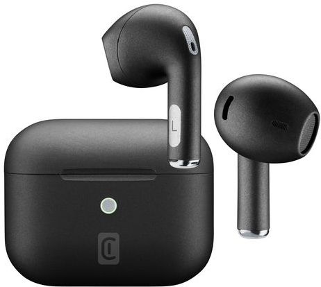 Cellularline - CRYSTAL - TWS Bluetooth 5.0 Draadloze Hoofdtelefoon - Zwart