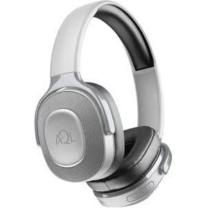 AQL Arkos | Universele Bluetooth Hoofdtelefoon met Opvouwbare Oorkussens - Geïntegreerde Microfoon - Batterij 300 mAh Oplaadtijd 2 uur - Speeltijd ca. 25 uur - Bereik 10 m - Grijs