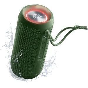 AQL Glow draagbare waterdichte Bluetooth-behuizing - luidspreker met 10 watt vermogen - levensduur batterij 6 uur - bereik 10 m - AUX-ingang - kleur groen