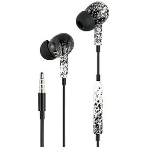Music Sound | Fantasy in-ear hoofdtelefoon | hoofdtelefoon met kabel en microfoon - 3,5 mm jack - patroon ""Graffiti