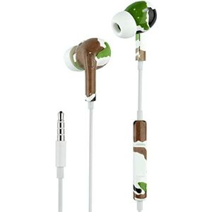 Music Sound | Fantasy in-ear hoofdtelefoon | hoofdtelefoon met kabel en microfoon - 3,5 mm jack - patroon ""Camouflage