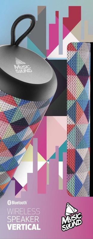 Music - Sound Verticale Luidspreker - Bluetooth 5.0 - 5 Watt Vermogen - PlayTime 4 Uur