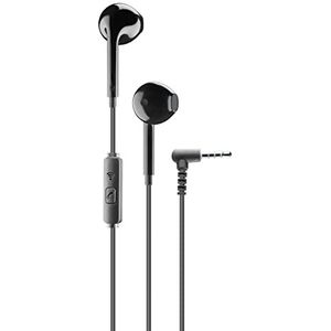 cellularline VOICE CAPSULE | Capsule-hoofdtelefoon met draad en microfoon - 3,5 mm jack - kleur zwart