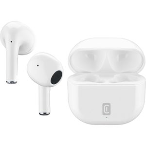 Cellularline Draadloze Tiny witte True Wireless In-Ear Headset voor bluetoo BTTINYTWSW (Geen ruisonderdrukking, 15 h, Draadloze), Koptelefoon, Wit