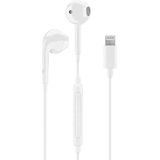 Music Sound | Ergonomische capsulehoofdtelefoon met Lightning MFI-aansluiting - wit