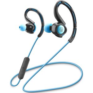 Music Sound | ATHLETY Bluetooth®-sporthoofdtelefoon met IPX4-certificering en flexibele standaard - blauw