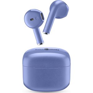 CELLULAR LINE Swag Headset True Wireless Stereo (TWS) In-ear Oproepen/muziek Bluetooth Blauw