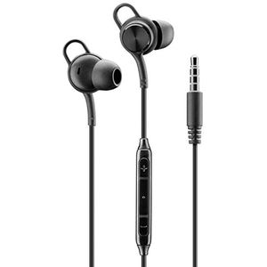 Music Sound | In-ear hoofdtelefoon - 3,5 mm jack connector - Stabiel en comfortabel - Ergonomisch - Zwart
