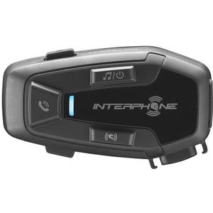 INTERPHONE UCOM7R - Enkel - Afneembare Bluetooth 5.2 Motorfiets Intercom en Geïntegreerde Batterij 15 uur Autonomie, 4 Moto 1 Km, TFT en GPS Compatibel, Waterdicht, 32mm Luidspreker, voor alle Helmen