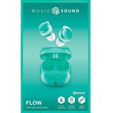 Music Sound - Flow - Draadloze in-ear Bluetooth-hoofdtelefoon - Batterijduur 25 uur - Groen