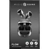 Music Sound - Flow - Draadloze Bluetooth in-ear hoofdtelefoon - 25 uur batterijduur - Zwart