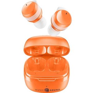 Music Sound Cellularline Muziek & Geluid Bluetooth Oortelefoon FLOW Oranje (Geen ruisonderdrukking, 25 h, Draadloze), Koptelefoon, Oranje