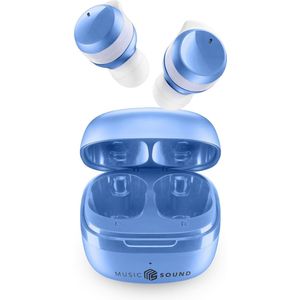Music Sound Cellularline Muziek & Geluid Bluetooth Oortelefoon FLOW Hemelsblauw (Geen ruisonderdrukking, 25 h, Draadloze), Koptelefoon, Blauw