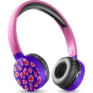 Music Sound Music+Sound FANTASY Bluetooth hoofdtelefoon roze/paars on-ear Softtouch max.20u 1 (Geen ruisonderdrukking, 16 h, Draadloze), Koptelefoon, Paars, Roze