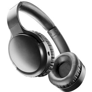 Music Sound - VIBRA - Draadloze Bluetooth hoofdtelefoon met Active Noise Cancelling-technologie - Onderdrukt geluiden uit de omgeving - Verstelbare hoofdband - 35 uur afspeeltijd - Zwart